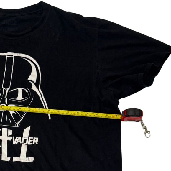 Star Wars T Shirt Black Short Sleeve - Darth Vader Helmet Mandarin - Large - Picture 3 of 7